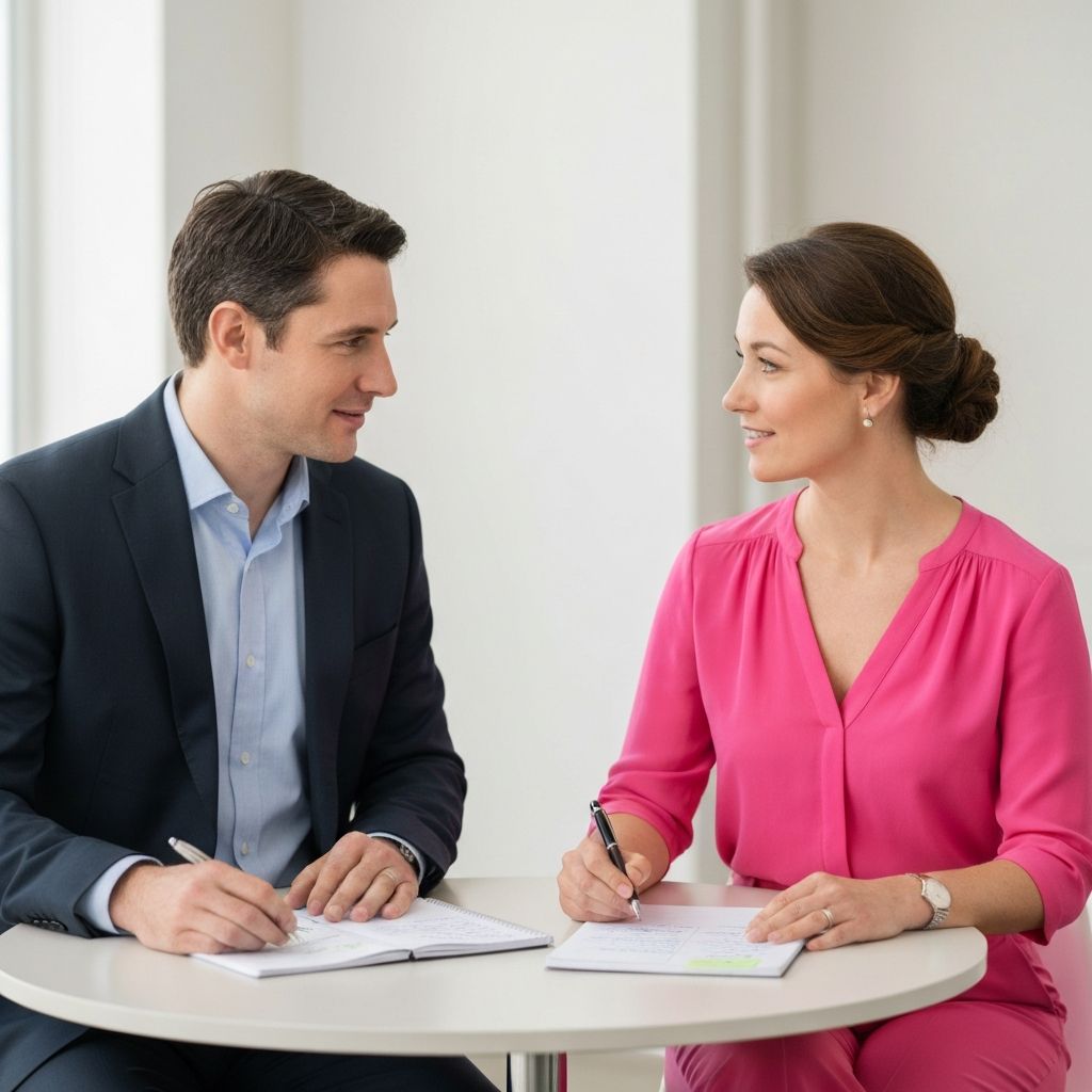 Neutrale Darstellung von Gesprächssituationen